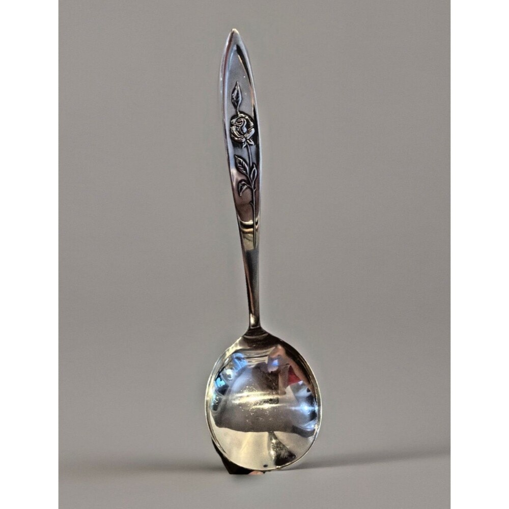 Oneida Community My Rose Pattern Gravy Sauce Ladle Stainless Steel vintage
